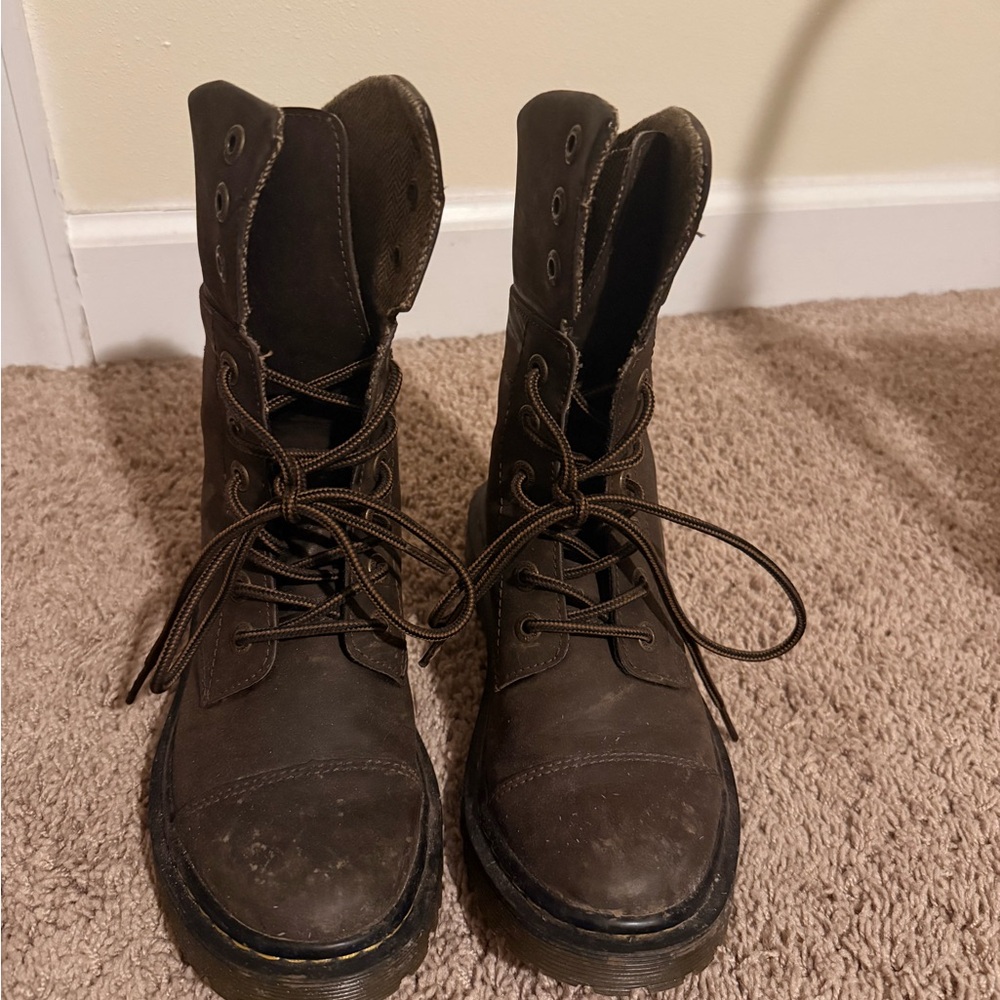 Dr. Martens Dark Brown Combat Boots